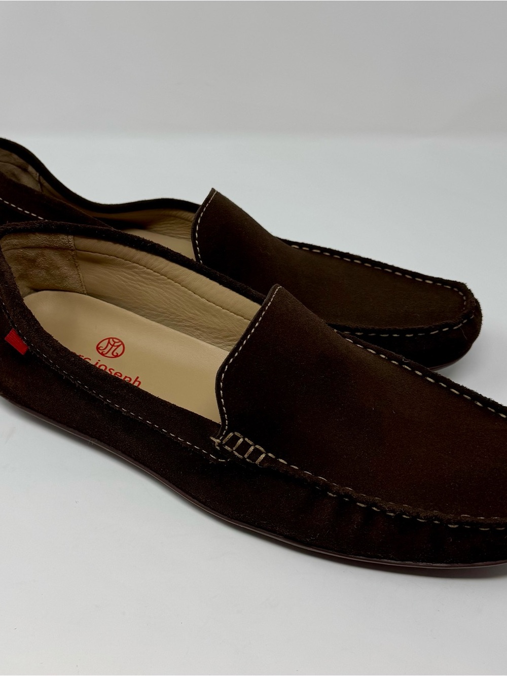 Marc Joseph New York | Men's Brown Suede Slip-On Loafers, Size 13 - EUC